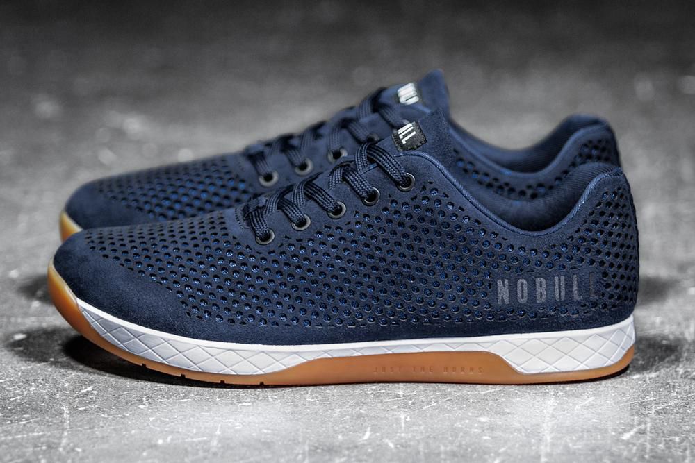 Trainers NOBULL Homme Bleu Marine - Chaussures NOBULL Suede,France (0416-CGOBE)